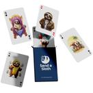 Baralho de cartas SEND A SLOTH SLOTH com tema para mulheres, homens e crianças Baralho de cartas SEND A SLOTH SLOTH com tema para mulheres, homens e crianças