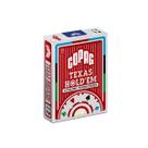 Baralho de poker texas holdem naipe 4 cores verso vermelho cartas copag jogo poker