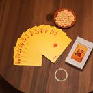 Baralho Dolar Dourado Ouro Folheado A Prova D'agua Poker 52 Cartas