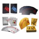 Baralho Poker Dourado Prata ou Black Plástico Impermeável 54 Cartas Lavável Resistente À Prova DÁgua Baralho Poker Dourado Prata ou Black Plástico Impermeável 54 Cartas Lavável Resistente À Prova DÁgua