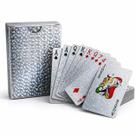 Baralho Prata Silver À Prova Dágua 54 Cartas PVC Flexível Plástico Premium Luxo Impermeável para Poker Truco Canastra Baralho Prata Silver À Prova Dágua 54 Cartas PVC Flexível Plástico Premium Luxo Impermeável para Poker Truco Canastra