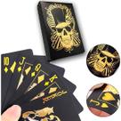 Baralho Premium Caveiras Douradas 52 cartas À Prova D'água