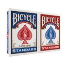 Baralhos de Cartas Bicycle Padrão Poker 2 Unidades Vermelho Azul