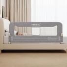 Barandilla para cama HOMEAL 150 cm con abatimiento para seguridad de niños pequeños