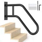 Barandilla para Escalera VZNEK en Acero Negro en Forma de U Barandilla para Escalera VZNEK en Acero Negro en Forma de U