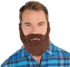 Barba e bigode Amscan Lumberjack Brown Sintético Cabelo Sintético Barba e bigode Amscan Lumberjack Brown Sintético Cabelo Sintético