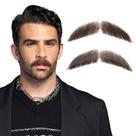 Barba e bigode falsos Prejoye Realistic Human Hair M06 Brown