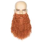 Barba e bigode Yan Dream Men Long Curly Ginger Red