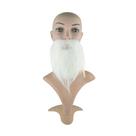 Barba falsa facial longa branca personagem