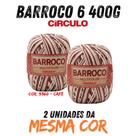 Barbante barroco multicolor circulo n 06 400g kit 02 un