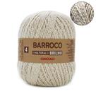 Barbante Barroco Natural Brilho Prata nº04 400g
