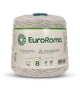 Barbante Colorido Euroroma 1 Kilo Fio Nº8 de 1312 TEX e 762 Metros Crochê e Tricô