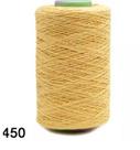 BARBANTE EUROROMA BIG CONE FIO 8 1,800 KG COR 450 AMARELO OURO - Ideal para Crochê e Tricô