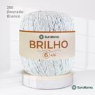 Barbante EuroRoma Brilho Branco com Ouro 200 n6 400g