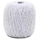 Barbante EuroRoma Brilho Prata 4/6 400g - Cor 200 Branco
