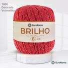 Barbante EuroRoma Brilho Vermelho com Ouro 1000 n6 400g