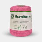 Barbante euroroma colorido 06 fios cor 500 rosa unidade