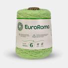Barbante euroroma colorido 06 fios cor 801 verde limão unidade