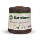 Barbante euroroma colorido 08 fios cor 1100 marrom unidade