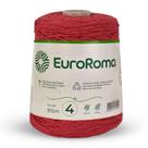 Barbante euroroma colorido 4/4 cor 1000 vermelho unidade