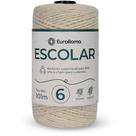 Barbante Euroroma Escolar CRU 100G 4/6 Fios Rolo 101M PCT com 06