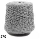 Barbante EuroRoma Fio 8 1kg Cor 270 Cinza - Ideal para Crochê e Tricô