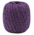 Barbante para Crochê Roma Brilho Prata 4/6 400g Cor 610 Roxo