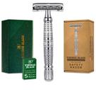 Barbeador de Segurança Vikings Blade The Vulcan - 5 Lâminas + Estojo