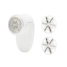 Barbeador de tecidos Amazon Basics, operado por bateria, branco