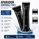 Barbeador Depilador Elétrico Masculino 2 Em 1 Shaver Aparador Pelos Corpo Recarregável