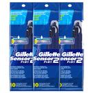 Barbeador descartável Gillette Sensor2 Plus fixo masculino x30