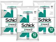 Barbeador descartável Schick ST2 Sensitive para homens, pacote 12x3
