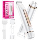Barbeador elétrico 2 em 1 Bikini Trimmer PVBKZ para mulheres - branco Barbeador elétrico 2 em 1 Bikini Trimmer PVBKZ para mulheres - branco