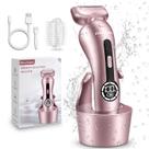 Barbeador Elétrico Akunbem para Mulheres - Rosa - Ideal para Pernas e Biquini