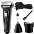 Barbeador Elétrico Masculino Kemei 6558 Máquina De Barbear Alta Precisão Recarregável Presente