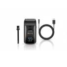 Barbeador Elétrico Mini Aparador de Barba Elétrico LCD Recarregável Corte Úmido e Seco 120min de Uso Ncp-1205 Barbeador Elétrico Mini Aparador de Barba Elétrico LCD Recarregável Corte Úmido e Seco 120min de Uso Ncp-1205
