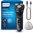 Barbeador elétrico Philips Series 3000 recarregável úmido/seco