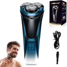 Barbeador elétrico Snapbuy Pro para homens 4D Floating Head Blue