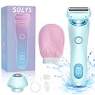 Barbeador Elétrico WEERSHUN Solys Pro Glide Razor 3.0 Azul - Para Mulheres