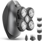 Barbeador elétrico WEQOEE 5 em 1 multifuncional para homens preto