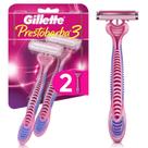 Barbeador Gillette Prestobarba3 Feminino 2 unidades