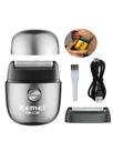 Barbeador Shaver Elétrico Kemei Km C50 Mini COR:PRATA