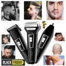 Barbeador shaver multifunção 3em1 unissex aparador de pelos eletrico bivolt 6558