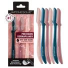 Barbeadores faciais Dermaplaner JAPONESQUE Precision, pacote com 2 unidades, 6 quilates