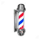 Barber Pole Poste de Barbeiro 65cm Giratório Sem Globo Colorido Megan 110V