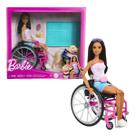 Barbie Cadeira De Rodas E Cão De Serviço Mattel Hjy85 Barbie Cadeira De Rodas E Cão De Serviço Mattel Hjy85