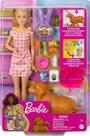 Barbie Conjunto Cachorrinhos Recém-Nascidos Vestido Xadrez