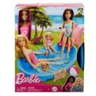 Barbie Conjunto de Brinquedo Piscina Glam com Boneca Maiô Rosa Mattel HRJ74
