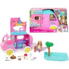 Barbie Family Chelsea Trailer De Camping 2 Em 1