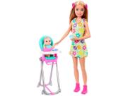 Barbie Family Skipper com Bebe Vestido Florido Mattel HTK35